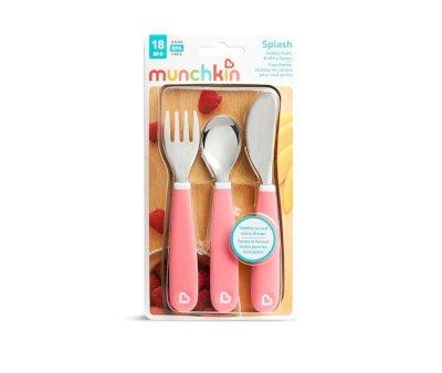 Pack 3 Cubiertos Splash Rosa Pastel