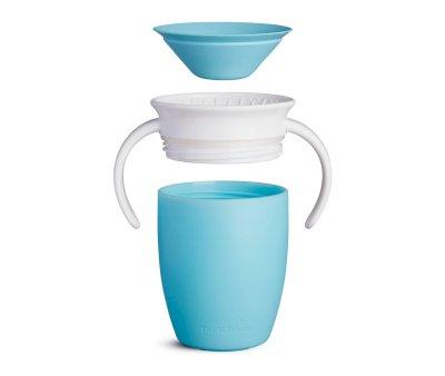 Taza Antigoteo con Asas Miracle 360 Azul Pastel 200ml