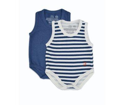 2 Body Beb (0-36meses) Sin Manga Summer Blue