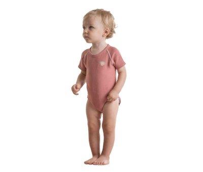 Body Beb (0-36meses) Manga Corta Warm Old Rose