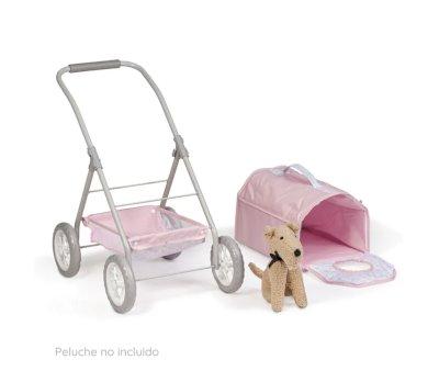 Carro de Paseo para Mascotas Rosa