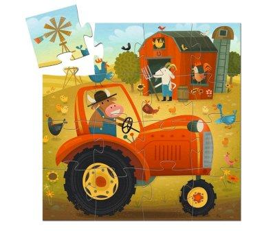 Puzzle Silueta Tractor