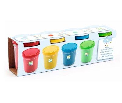 4 botes de plastilina