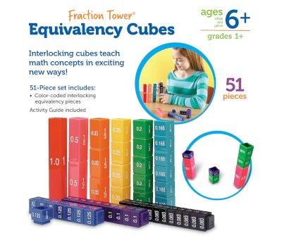 51 Cubos de Equivalencia Fraction Tower