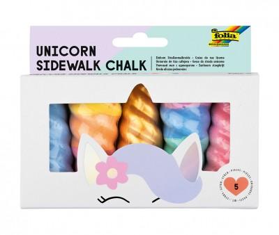 5 Tizas para Pavimento Folia Unicorn