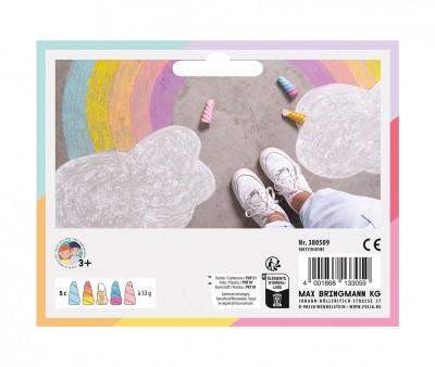 5 Tizas para Pavimento Folia Unicorn