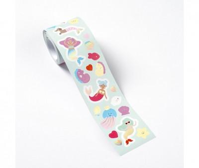 Rollo de Pegatinas Sticker Roll Mermaids