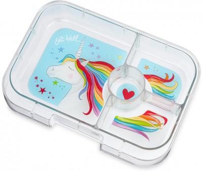 Caja Almuerzo Panino Malib Purple Unicornio 4 Compartimentos