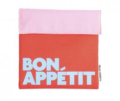 Porta Alimentos Snack Rojo Antimanchas Bon Apptit