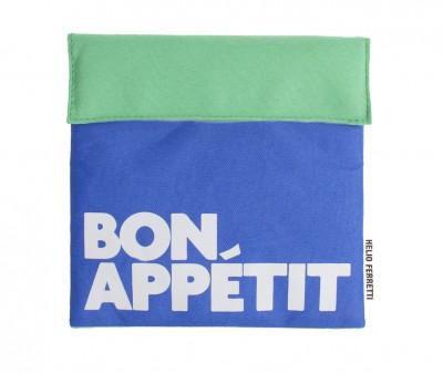 Porta Alimentos Snack Azul Antimanchas Bon Apptit