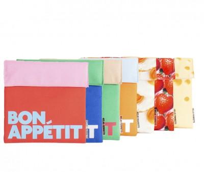 Porta Alimentos Snack Azul Antimanchas Bon Apptit