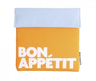 Porta Alimentos Snack Naranja Antimanchas Bon Apptit