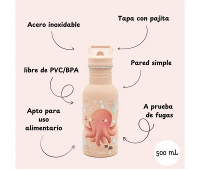 Bottiglia Acciaio Polpo 500ml