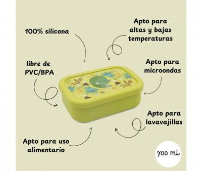 Lunch Box Silicone Dinosauro