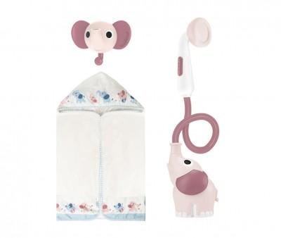 Set Bao Ducha Elefante y Capa Rosa