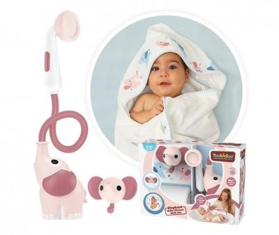 Set Bao Ducha Elefante y Capa Rosa