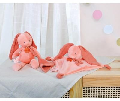 Peluche Conejo con Mini Doudou Terracota Personalizable