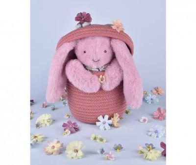 Peluche Conejito Rosa Fleurette 25 cm Personalizable