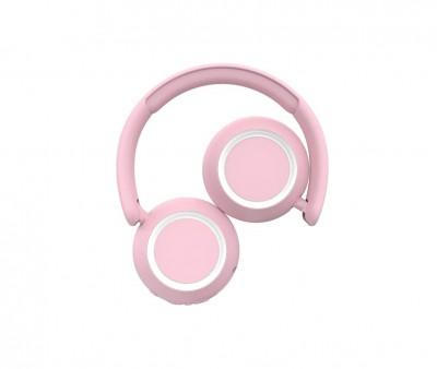 Cuffie Rosa Wireless con Luce Ambientale