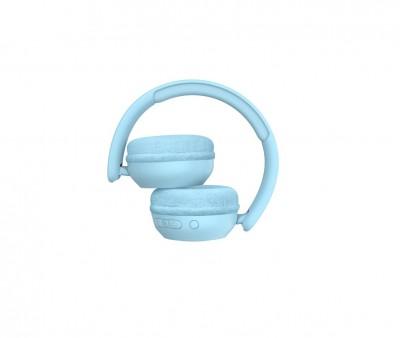 Cuffie Azzurre Wireless con Luce Ambientale