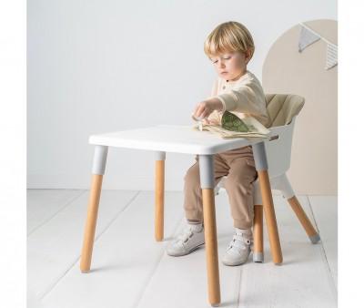 Trona 2 en 1 Mesa y Silla Infantil Kombo Beige