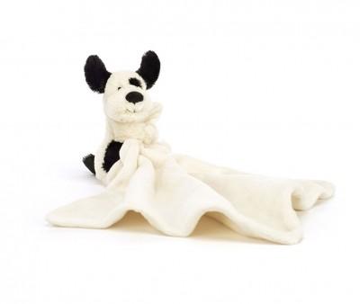 Doudou Puppy Black & Cream Personalizzabile