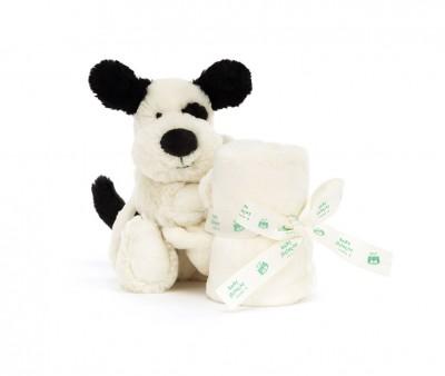 Doudou Puppy Black & Cream Personalizzabile