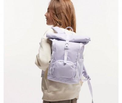 Mochila Escolar Kids Adventure RollTop Purple Coral Personalizable