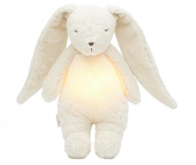 Peluche Lumire-Son Lapin Bio Moonie Cappuccino Natur Personnalisable