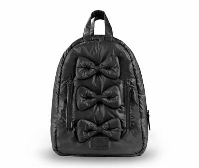 Mochila Preta Mini Bows