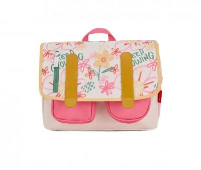 Mochila Escolar Solapa Flower Artwork