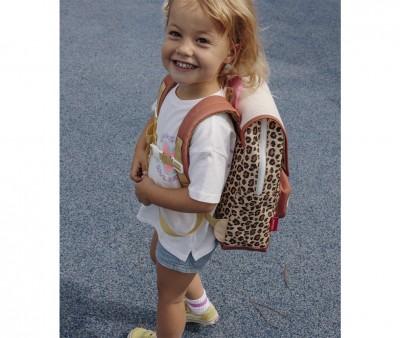 Mochila Preescolar Solapa Lopard #6 Personalizable