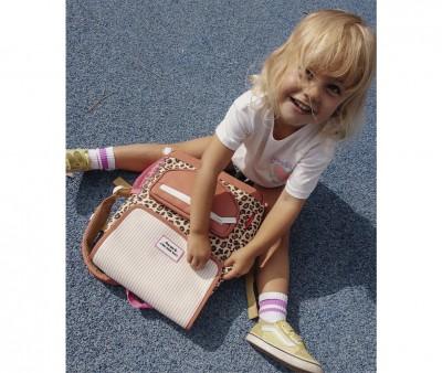 Mochila Preescolar Solapa Lopard #6 Personalizable
