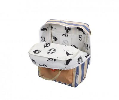 Mochila Escolar Mdio Personalizvel Wonders Blue Whale + Sandy Yellow