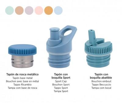 Tapn con Boquilla para Botella Acero Mustard