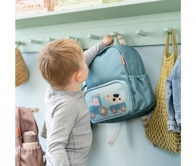 Mochila Infantil Tiny Farm Blue Personalizable