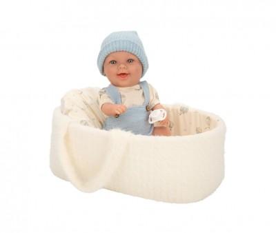 Mueca Elegance Gadi Azul con Capazo 33 cm