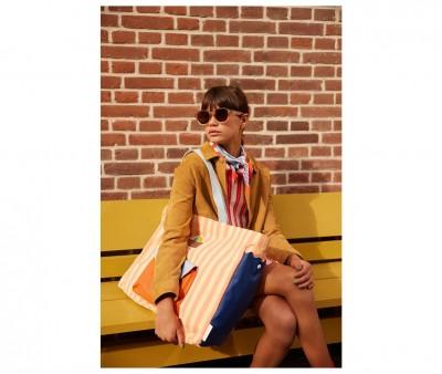 Bolso Shopper Stripes Coral Pink+Sandy Yellow Wonders of The Deep Sea