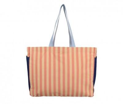 Bolso Shopper Stripes Coral Pink+Sandy Yellow Wonders of The Deep Sea