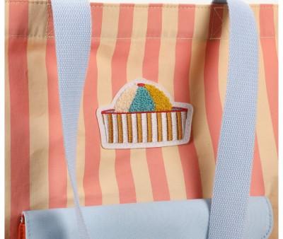 Bolso Shopper Stripes Coral Pink+Sandy Yellow Wonders of The Deep Sea