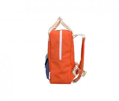 Mochila Escolar Mediana Envelope Lifebuoy Orange Personalizable