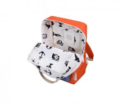Mochila Escolar Mediana Envelope Lifebuoy Orange Personalizable