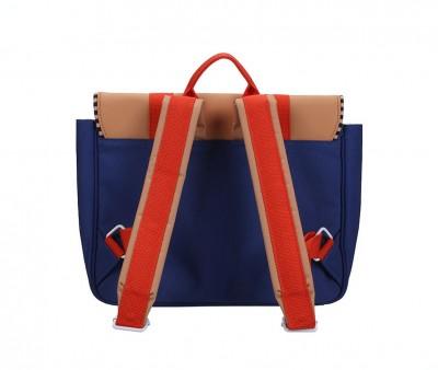Mochila Escolar Sticky Lemon Jane Beige+Ned Blue