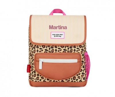 Mochila Preescolar Solapa Lopard #6 Personalizable