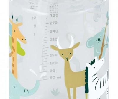 Botella Plstico con Pajita Kiddie Jungle Personalizable