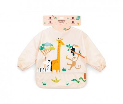 Babero con Mangas Soft Biby Jungle