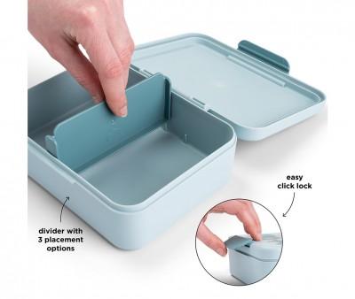 Caja de Almuerzo con Divisor Tiny Farm Blue