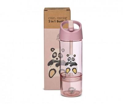 Botella Tritn 2 en 1 Panda Pink