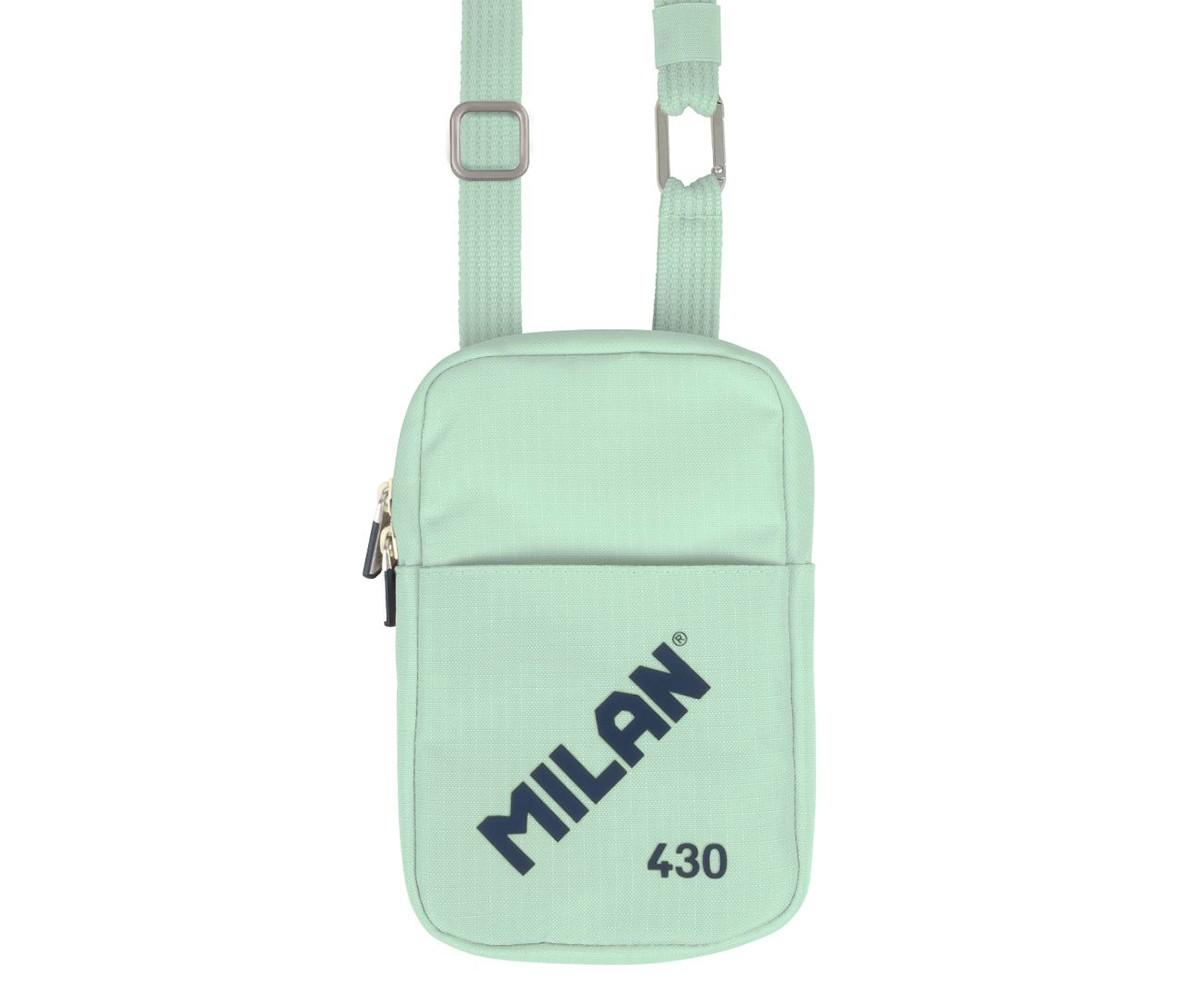 MILAN Portafoglio Portamonete 430 Since 1918 - Tessuto Ripstop Verde, Zip, Moschettone, 10.3x10x2.5 Cm - 6