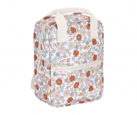 Mochila Flores Vintage Personalizable